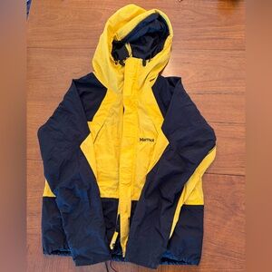 Marmot Black and Yellow Ski Jacket